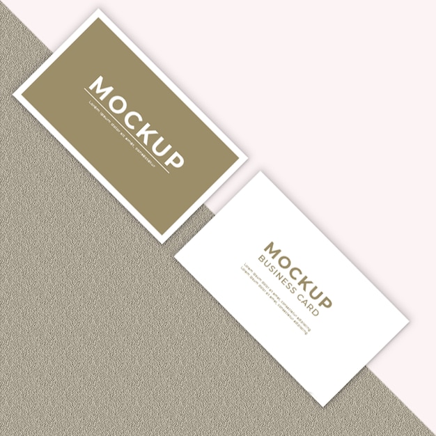 Minimalist Business Card Mockup Design Template 