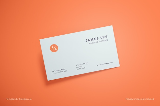 Minimalist Business Card Mockup