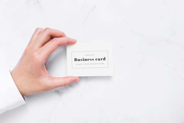 Minimalist business card mockup