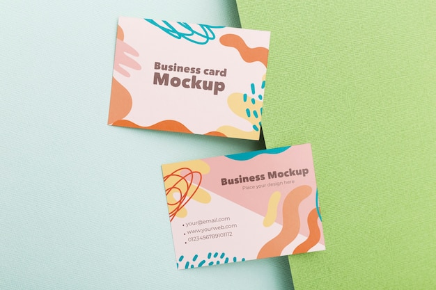 Minimalist business card mockup