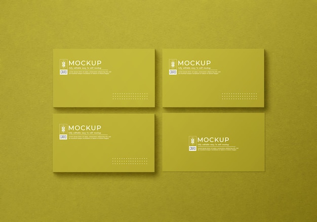 Minimalist business card mockup