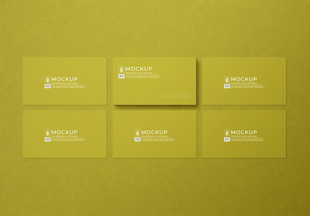 Minimalist business card mockup