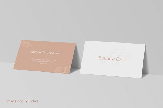 Minimalist business card mockup