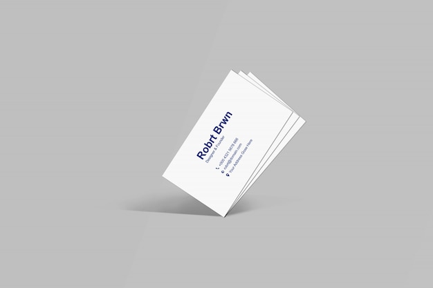 Minimalist business card mockup