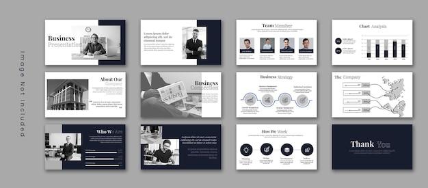 Minimalist business powerpoint presentation template