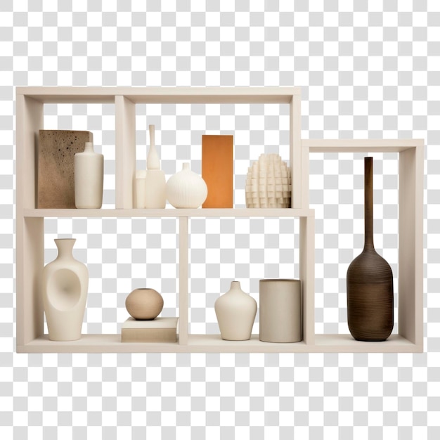 PSD minimalist ceramic shelf decor