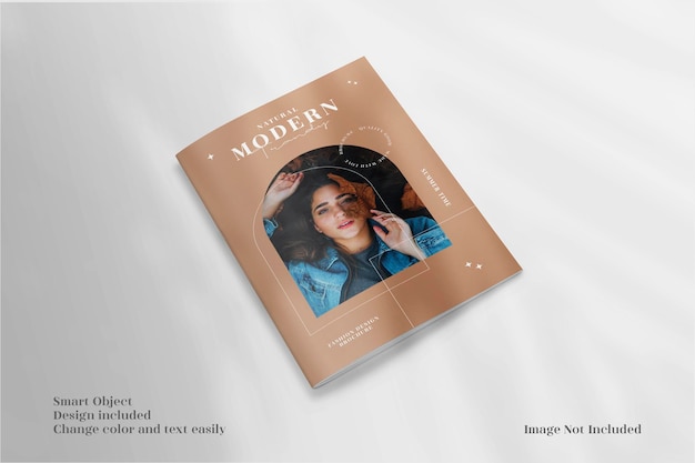 Minimalist cover brochure mockup