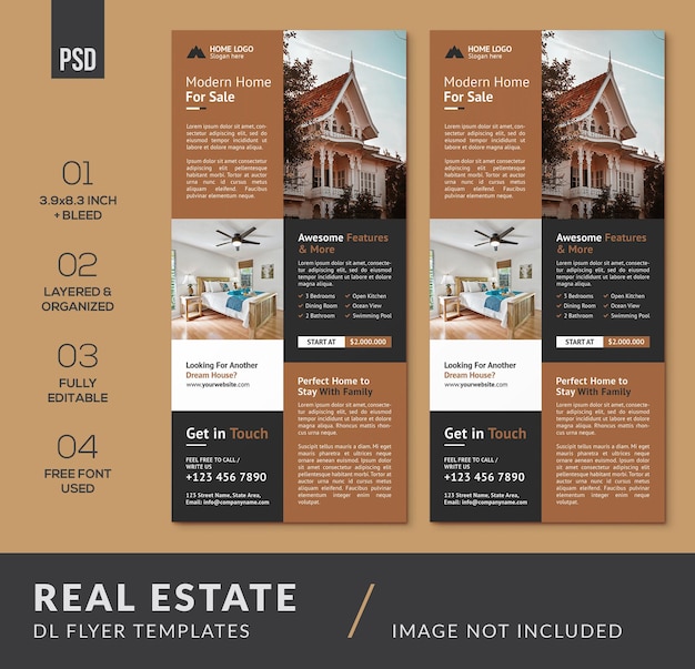 Minimalist Design Real Estate DL Flyers