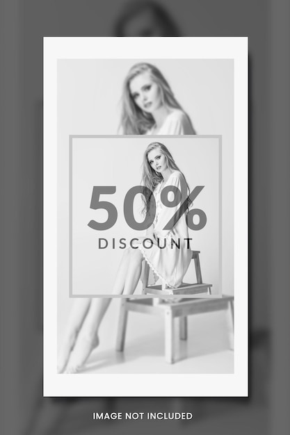 PSD minimalist fashion social media banner