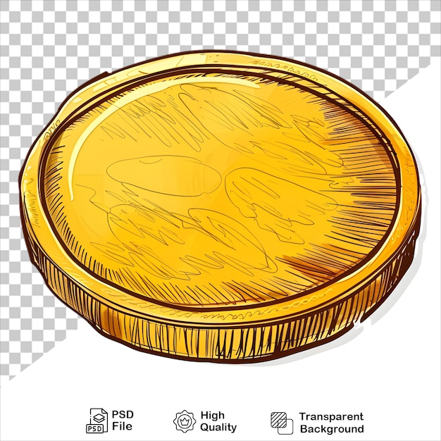 Minimalist Gold Coin Illustration for Financial Themes