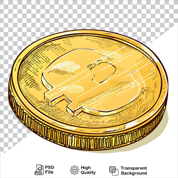 Minimalist Gold Coin Illustration for Financial Themes