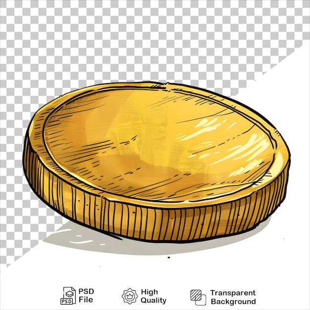 Minimalist Gold Coin Illustration for Financial Themes