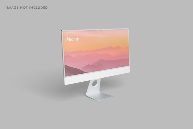 Minimalist Pc Monitor Mockup