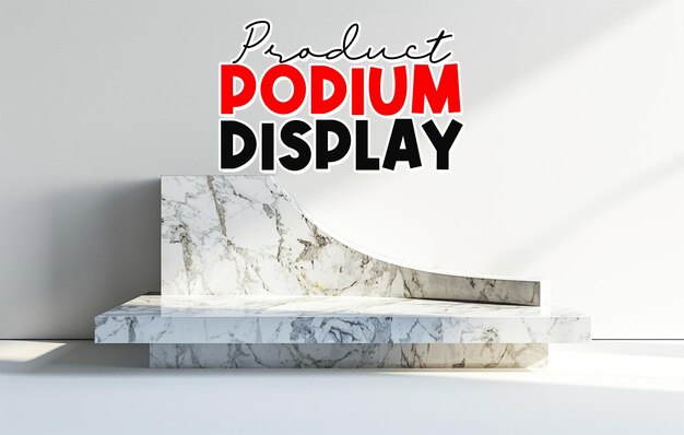 PSD minimalist podium display background