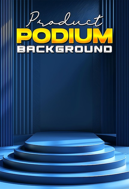 minimalist podium display for poster background