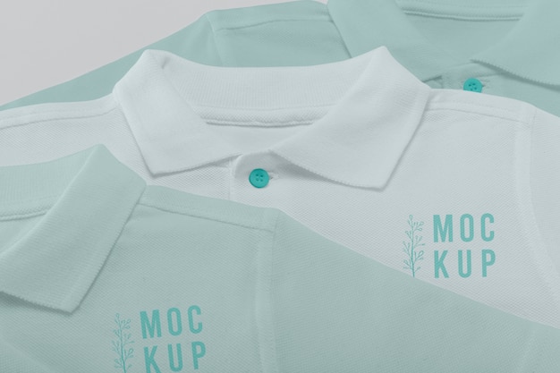 Minimalist polo shirt design mockup