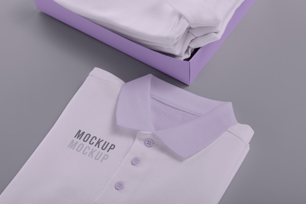 Minimalist polo shirt design mockup