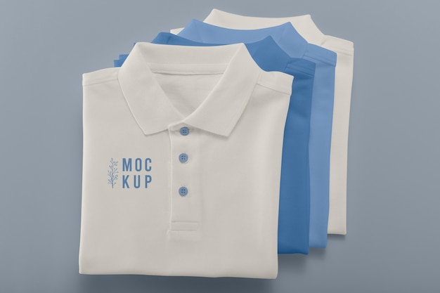 Minimalist polo shirt design mockup