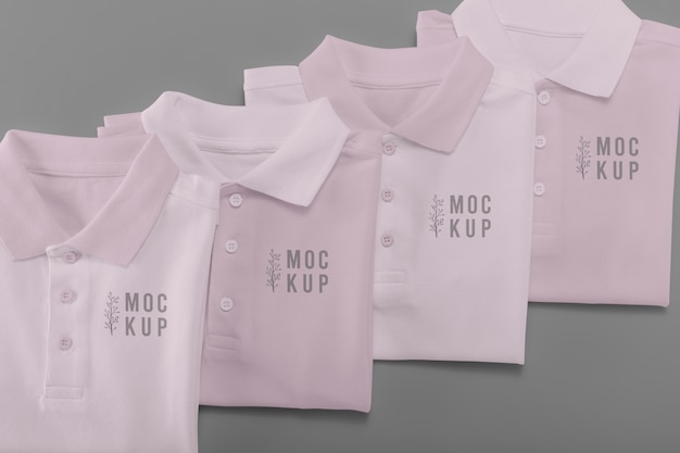 Minimalist polo shirt design mockup