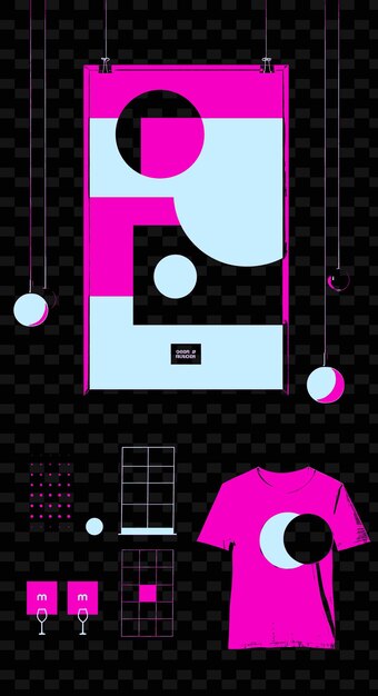 Minimalist Poster With Simple Shapes and Bold Colors Geometr Creative Illustration Idea Designs