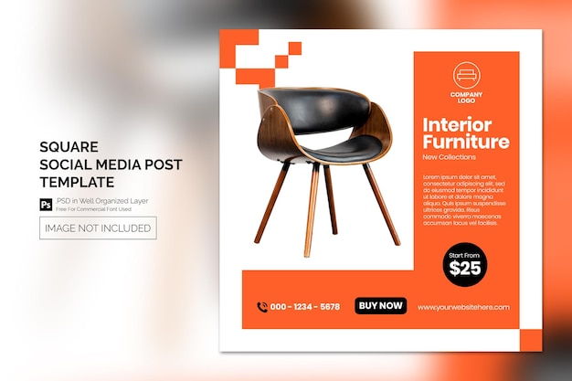 Minimalist Product Promotion Social Media Post or Square Web Banner Template