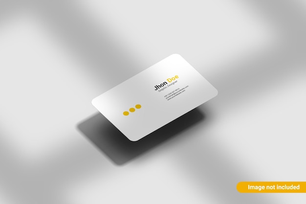 minimalist rounded business card mockup