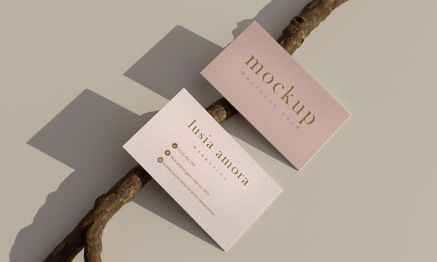 minimalist simple mockup business card