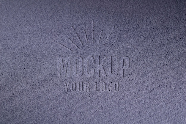 Minimalist smooth material texture mock-up