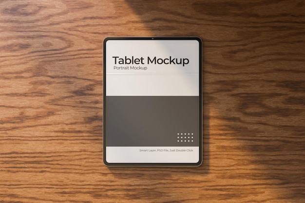 Minimalist tablet mockup