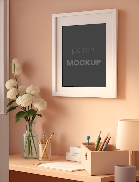 Minimalist theme with mockup frames