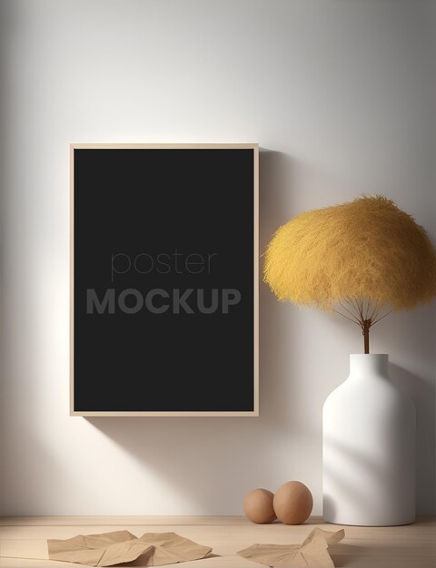 Minimalist theme with mockup frames