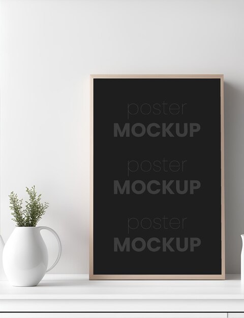 Minimalist theme with mockup frames