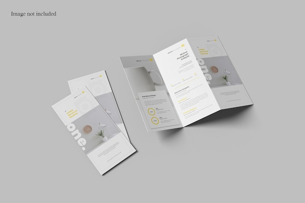 Minimalist Trifold Brochure Mockup