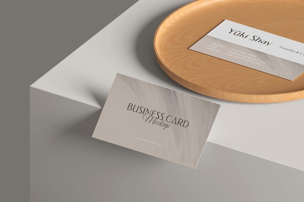 Minimalist Visiting Business Card Mockup