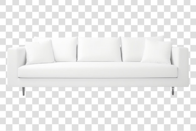 PSD minimalist white modern sofa design