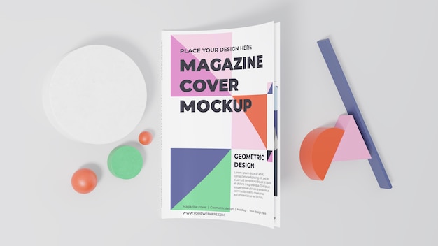 Minimalistic magazine mock-up assortment