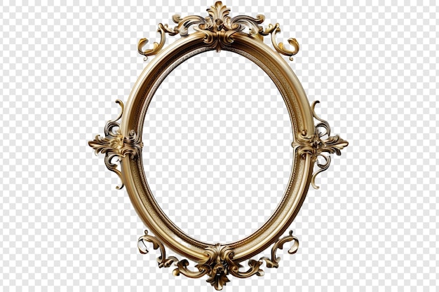 mirror frame isolated on transparent background