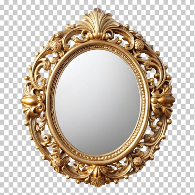 PSD mirror gold frame