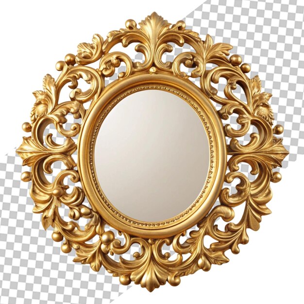 PSD mirror gold frame