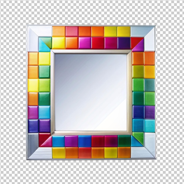 mirror square coloured