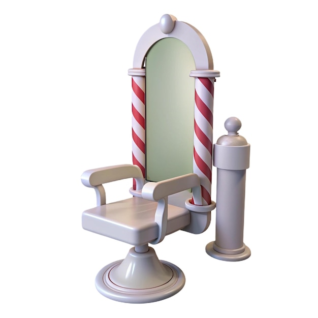 PSD a mirror with a red and white striped pole and a mirror that says quot x quot on it