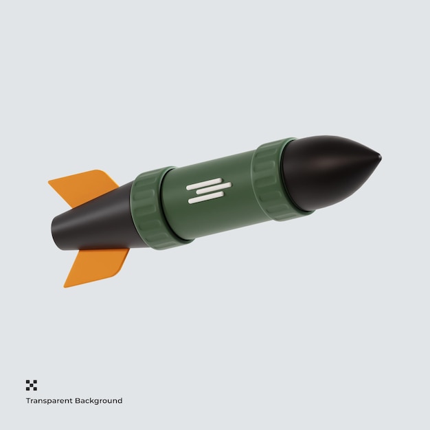 missile 3d illustration