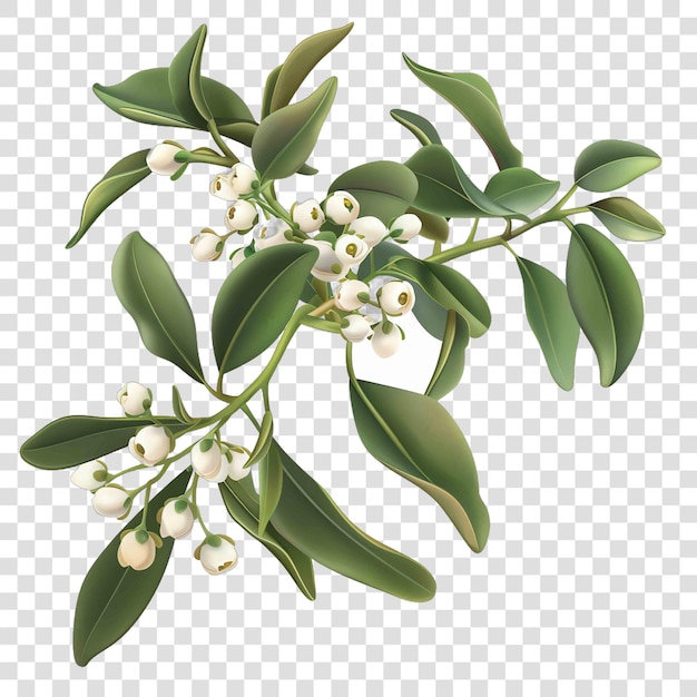 mistletoe transparent background realistic elementon transparent background