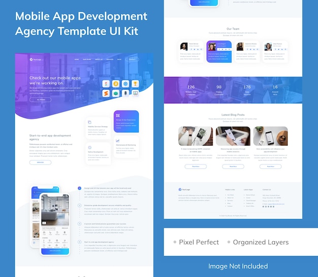 Mobile App Development Agency Template UI Kit