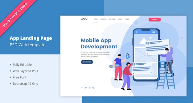 Mobile App Development Landing Page