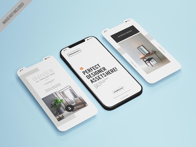 Mobile App Mockup Tempalte