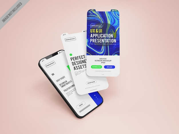 Mobile Application Mockup Template