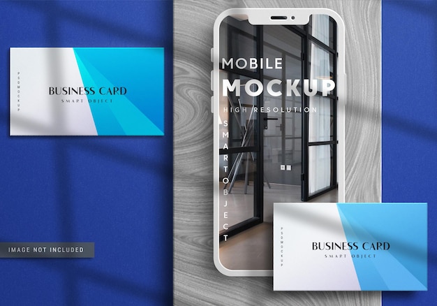 Mobile and Business Card Mockup Design