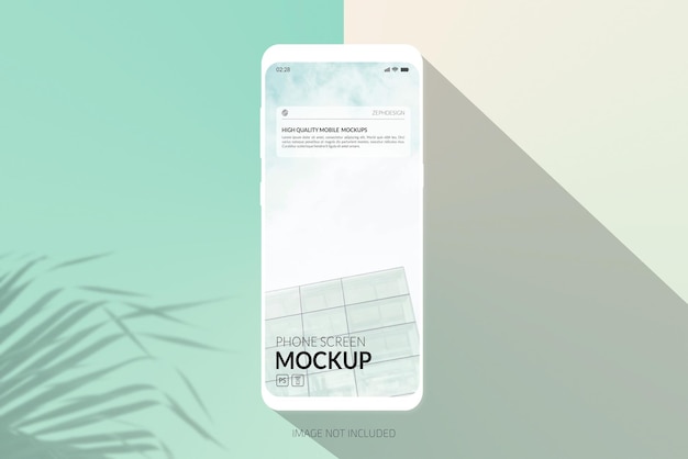 Mobile phone screen mockup Premium PSD