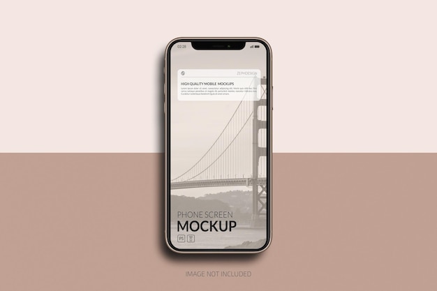 mobile phone screen mockup